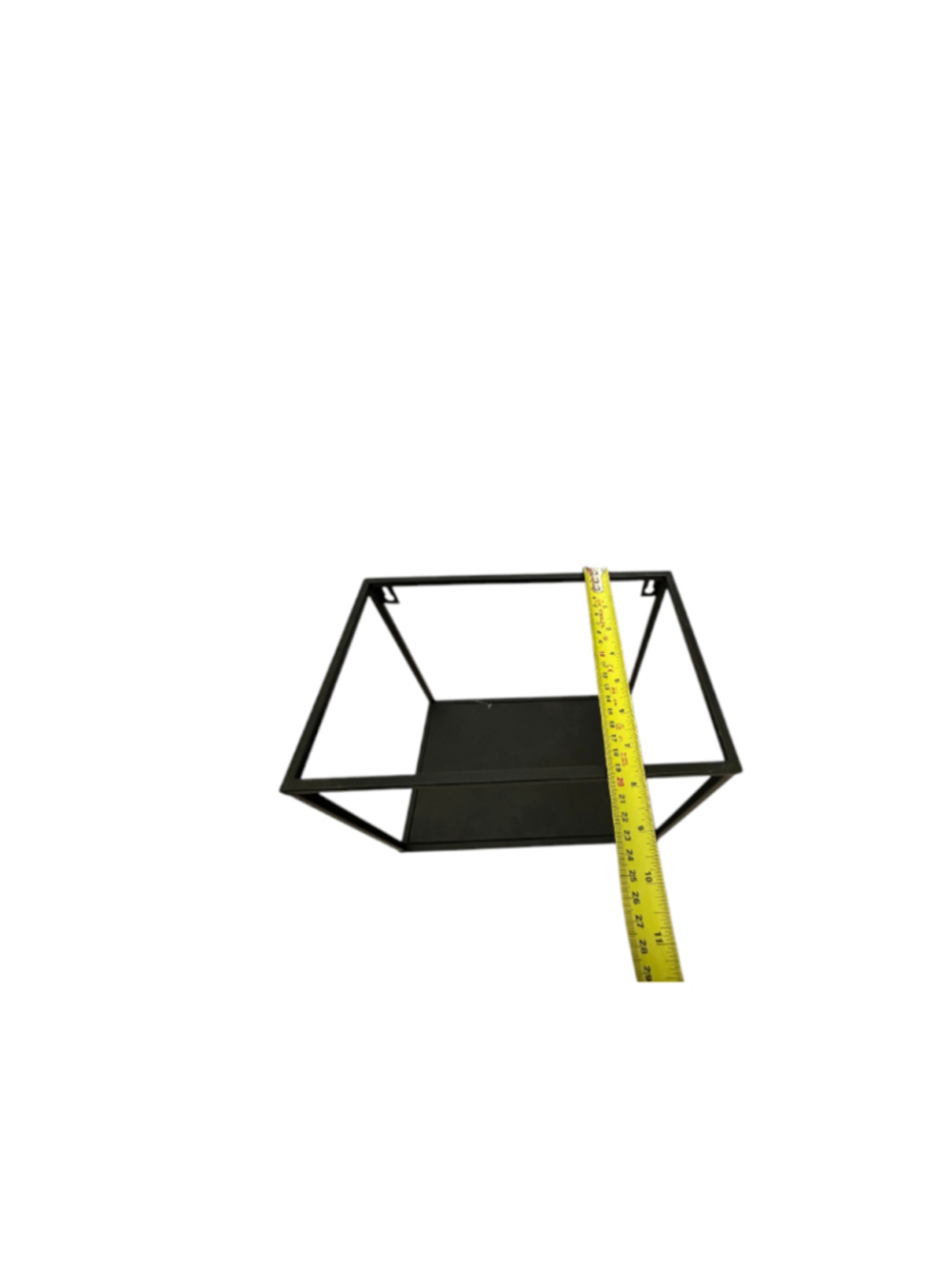 3 Piece Iron Bracket Shelf Black Metal Wall Display Shelves - Picture 7 of 10
